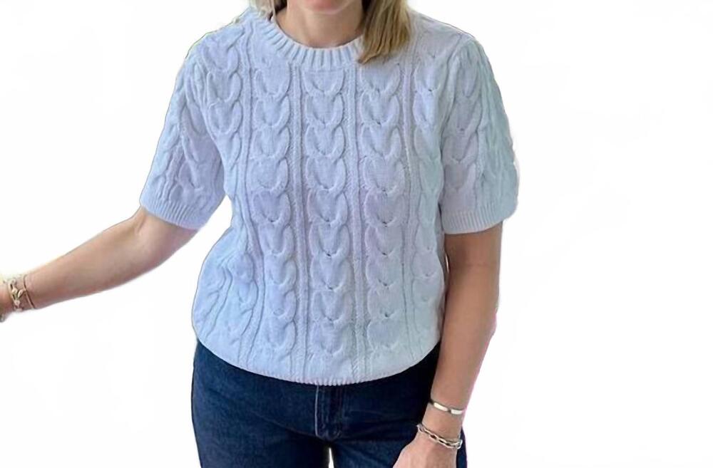 NEW JOHN + JENN percy sweater in chantilly